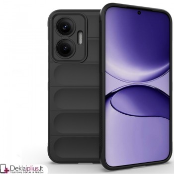 Magic Shield guminis dėklas su kameros apsauga - juodas (Xiaomi Poco F7 5G)